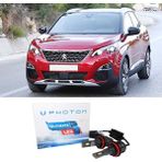 Photon Peugeot 3008 LED Xenon Sis Far Ampulü H11 Ultimate 9500 Lumens Yeni Seri Beyaz 2016+