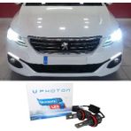 Photon Peugeot 301 LED Xenon Kısa Far Ampulü H7 Ultimate 9500 Lumens Yeni Seri Beyaz 2017+