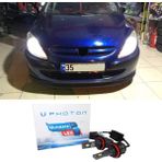Photon Peugeot 307 LED Xenon Uzun Far Ampulü H7 Ultimate 9500 Lumens Yeni Seri Beyaz 2005+