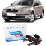 Photon Skoda Octavia Mk2 LED Xenon Sis Farı Ampulü H8 Ultimate 9500 Lumens Yeni Seri Beyaz 2004-2012