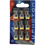 Photon T10 W5W 12V 10SMD LED Aspiring Serie Beyaz Renkli 9'lu Blester Yüksek Aydınlatma Performansı