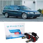 Photon Volvo V70 LED Xenon Uzun Far Ampulü H9 Ultimate 9500 Lumens Yeni Seri Beyaz 2004-2008