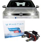 Photon Vw Golf 7.5 LED Xenon Uzun Far Ampulü H9 Ultimate 9500 Lumens Yeni Seri Beyaz 2017-2019