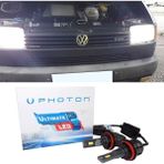 Photon Vw Transporter T4 LED Xenon Uzun + Kısa Far Ampulü H4 Ultimate 9500 Lumens Yeni Seri Beyaz