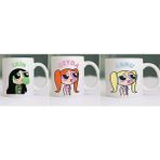 Photonom Kişiye Özel Kupa Hediyelik Power Puff Girls Temalı 3lü Arkadaş Hediyesi - 3 Adet - Yeşil