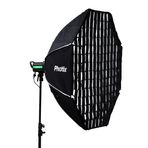 Phottix Solas Octagon 121,9 cm/122 cm kamera aydınlatma Solas Octagon stüdyo ışığı ile ızgara 121,9 cm/122 cm, siyah (PH82616)