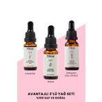 Phrau 3'lü Uçucu Yağ Seti (lavanta Yağı + Nane Yağı + Adaçayı Yağı)