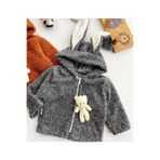 Phuti Collection Bebek Peluş Mont KIRÇILLI 9 Ay