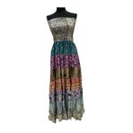 Phuti Collection HİNDİSTAN İPEĞİ STRAPLEZ ELBİSE Açık Sarı Standart