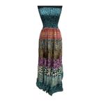 Phuti Collection HİNDİSTAN İPEĞİ STRAPLEZ ELBİSE Kırmızı Standart