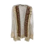 Phuti Collection İTALYAN PÜSKÜLLÜ İŞLEMELİ CEKET BEYAZ XL