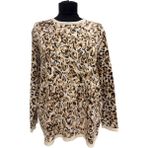 Phuti Leopar Desenli Kazak - Krem - Standart
