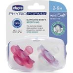 Physioforma Mini Soft 2'li Emzik 2-6 Ay Kız - 2 - 6 Ay - Pembe - Beyaz