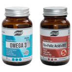 Phytodef 60 Kapsül Omega 3 ve 30 Tablet Fe + Folic Acid + B12 Takviye Edici Gıda