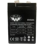 Pi-Es Hhm - Pi-Es 6V4AH/20HR Valve Regulated Rechargeable Battery 6 Volt 4 Amper Bakımsız Kuru Akü 6V 4AH Akü