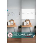 Pi Papers 1 Beyaz 1 Şeffaf Kendiliğinden Tutunan Yapışkansız Sihirli Akıllı Kağıt Yazı Tahtası 100 x 150 cm - Şeffaf - Beyaz