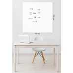 Pi Papers Akıllı Kağıt - 100x100 Cm Beyaz, 1 Alana 1 Hediye, Pratik, Kullanışlı, Yazılıp Silinen Yazı Tahtası