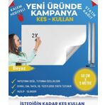 Pi Papers Kes Kullan Akıllı Kağıt - 5 Metre Beyaz, Statik Tutunma Ve Kağıt Tutucu Özellikli, Yazı Tahtası
