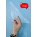 Pi Papers Kes Kullan Akıllı Kağıt - 5 Metre Şeffaf, Statik Tutunma ve Kağıt Tutucu Özellikli, Yazı Tahtası - 50x500 Cm