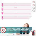 Pi Papers Kılavuz Çizgili Yazı Tahtası Renkli 100 x 56 cm 1 Adet Yazılıp Silinebilen Akıllı Kağıt Pano