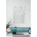 Pi Papers Pomodoro Tekniği Planlayıcı, Sihirli Kağıt, Ders Planlayıcı, Iş Planlayıcı, Süresiz Planlayıcı, Akıllı Kağıt Tahta - Şeffaf - 50x70 Cm