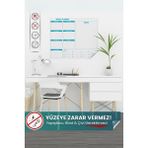 Pi Papers Weekly Planner, Yapışkansız Iz Bırakmaz, Planlayıcı, Duvara Yapışan Yazı Tahtası, Akıllı Kağıt