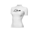 PI-PE 2018-1261 Kadın Rash Guard Kısa Kollu S/S, Beyaz, XL