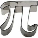 Pi Sayısı 3,14 Metal Kurabiye Kalıbı 7.5x7 cm