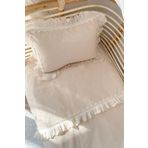 Piamom 100x150 Sade Düz Fistolu/ Fırfırlı %100 Pamuklu Bebek / Çocuk Nevresim Takımı