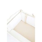 Piamom Bebek Beşik Fırfırlı Bumper/yan Koruma Seti 60x120 Kırık Beyaz-bej