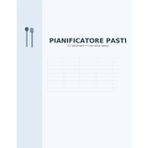Pianificatore Pasti – 52 settimane con Lista della Spesa: Planner settimanale per organizzare i pasti e la spesa familiare