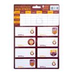 Piano Galatasaray Ders Programlı Okul Defter Etiketi - 3