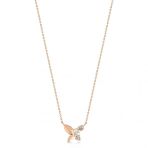 Piano Jewellery 14 Ayar Altın Cabaret Beyaz Safir Kelebek Kolye