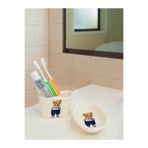 Piatti Naturali Ayıcıklı 2’li Seramik Banyo Seti – Katı Sabunluk & Çok Amaçlı Diş Fırçalık / Süngerlik