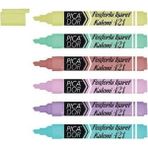 Picador 421 Fosforlu İşaretleme Kalemi 6 Renk Doldurulabilir Pastel Kalem Seti