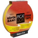 Picador 4301 19 mm x 5 mt Çift Taraflı Köpük Bant