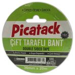 Picador Çift Taraflı Bant 36 mm x 20 m KZ025 Picatack