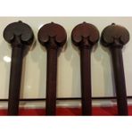 Picaldi 1232-H Kalp Model Rosewood Viyola Kulak Seti | Viyola İçin Özel Tasarlanmış Kalp Formu ve Sağlam Akort Mekanizma