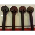 Picaldi 1232-H Kalp Model Rosewood Viyola Kulak Seti | Viyola İçin Özel Tasarlanmış Kalp Formu Ve Sağlam Akort Mekanizması