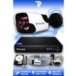 PICAM 1 Kameralı Panda 1 Dış Kamera Set 1 TB HDD Full HD Gece Görüşlü Güvenlik Kamerası Sistemi