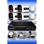Picam 4 Kameralı Süper 4 Dış Kamera Set 320 GB 5 MP 2K Net Gece Görüşlü Güvenlik Kamerası Sistemi