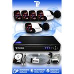 PICAM 5 Kameralı Panda 5 Dış Kamera Set 1 TB HDD Full HD Gece Görüşlü Güvenlik Kamerası Sistemi