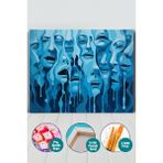 Picasso World Hobby Art Duyguların Yüzü Sayılarla Boyama Seti - Tuval Boyutu - 50x70 cm