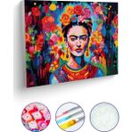 Picasso World Hobby Art Sayılarla Boyama Tuval Hobi Seti Fırça Boya Dahil Frida Kahlo - 50x70