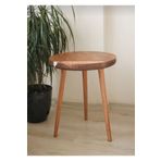 Picco Wood Doğal Ahşap Masif Kütük Tekli Zigon Sehpa Servis Sehpası Orta Sehpa Yan Sehpa(BÜYÜKBOY TEKLİDİR)