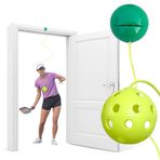 Pickleball Antrenör Topu - Vantuzlu Pickleball Antrenman Antrenman Oturumları, Tepki Süresini Artırın ve El-Göz Koordinasyonu, Yalnız Antrenman için Turşu Antrenman Ekipmanı (Yeşil)