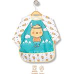 Pico Baby Bebek Civciv Desenli Su Geçirmez Uzun Kollu Mama ve Etkinlik Önlüğü - Renkli - 0 - 6 Yaş