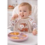 Pico Baby Bebek Karaca Desenli Su Geçirmez Uzun Kollu Mama ve Etkinlik Önlüğü - Renkli - 0 - 6 Yaş