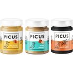 Picus Yer Fıstığı Ezmesi 300 gr x 1 Fındık Ezmesi 195 gr x 1 Siyah Tahin 210 gr x 1 - 210 gr