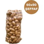 Pidok Şeffaf Çuval, Cam Çuval, Patates Çuvalı (Adet Seçiniz) - 25 Adet